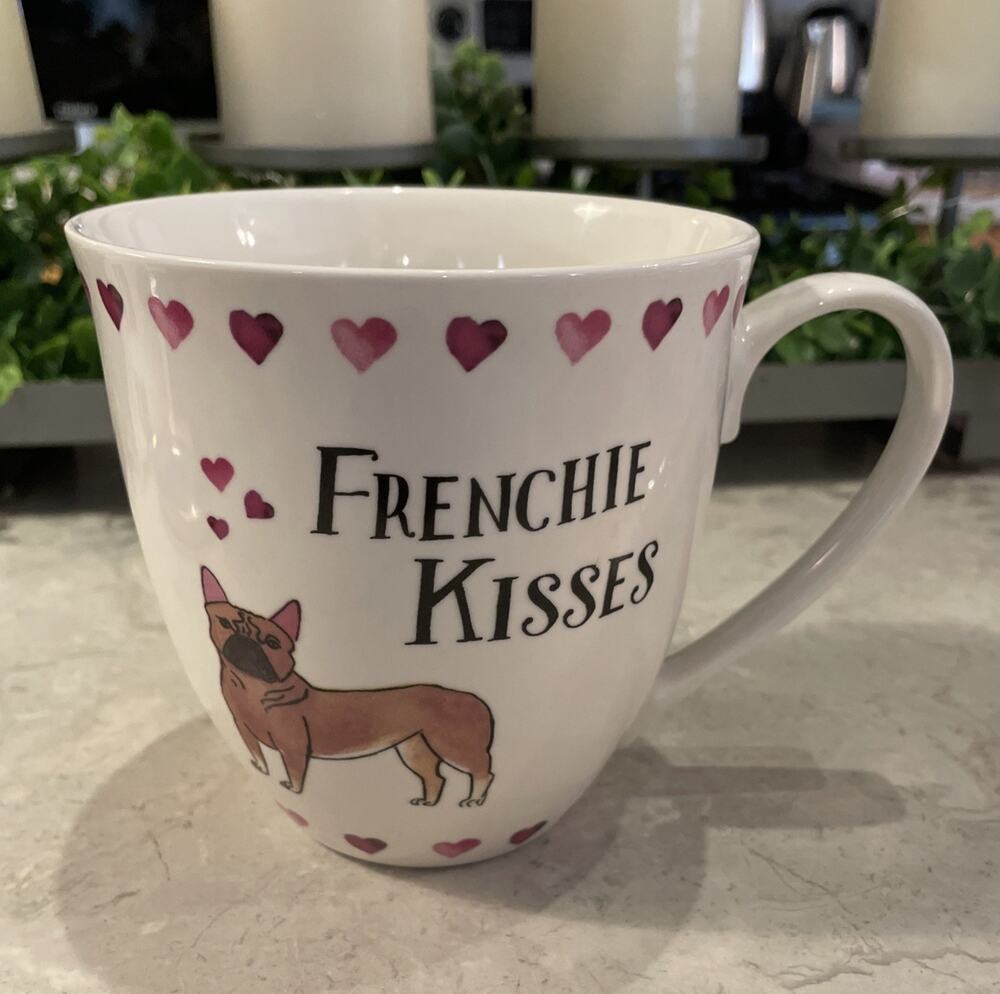💗 Milly Green - French Bulldog "Frenchie Kisses" 16 oz Coffee Tea Mug - 💕